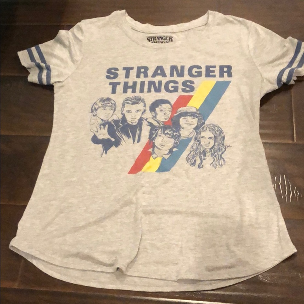 Stranger things shirt.